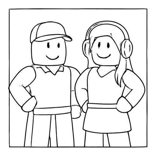 Build-Your-World Fun: Roblox Characters Coloring Pages Kids Actually Ask For
